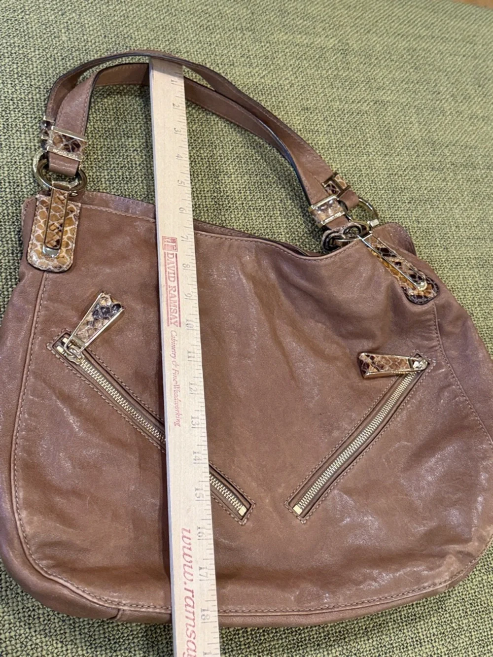 *Michael Kors Tan Leather Matilda Slim Satchel Shoulder Bag - Picture 7 of 9